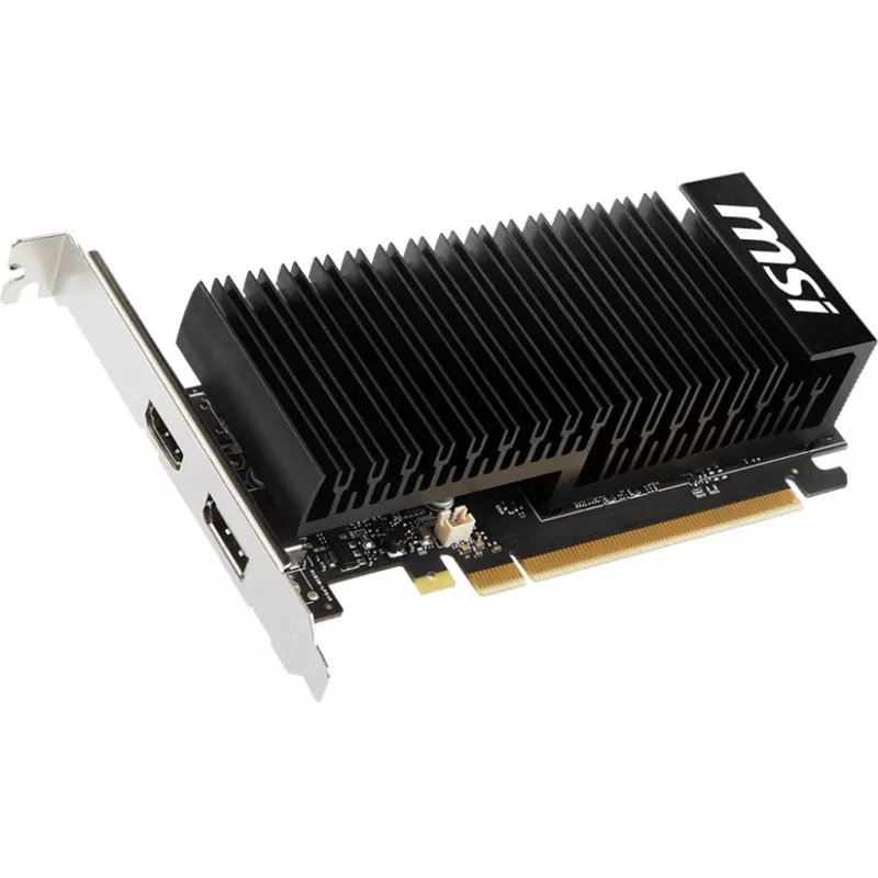 MSI vaizdo plokštė GeForce GT 1030 — 4 GB GDDR4, PCIe 3.0, 1430 MHz akceleravimo dažnis, 64 bitų, pasyvus aušinimas