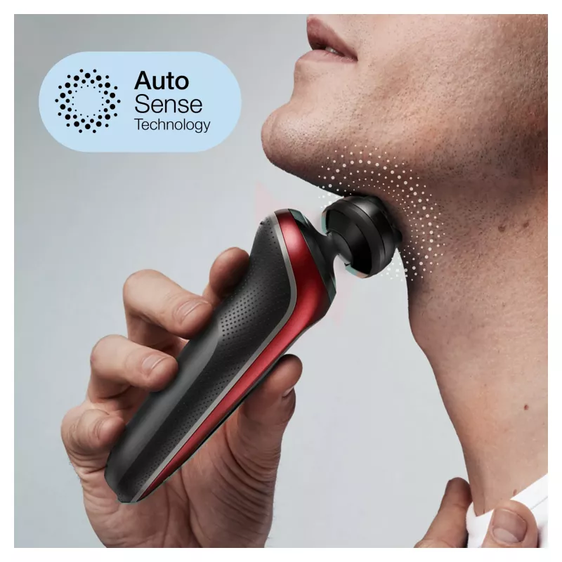 Foil shaver Braun Series 6 61-R1200s SensoFlex SensoFoil Juoda Red