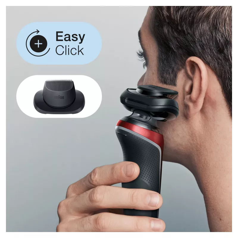 Foil shaver Braun Series 6 61-R1200s SensoFlex SensoFoil Juoda Red