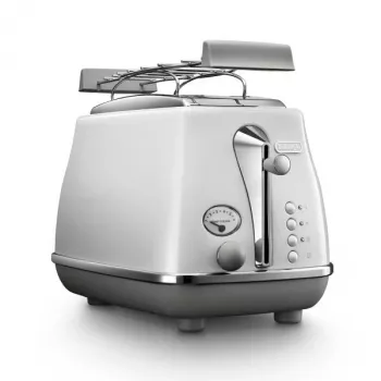 Skrudintuvas De’Longhi CTOC2103.W 2 riekėms 900 W baltas nerūdijantis plienas