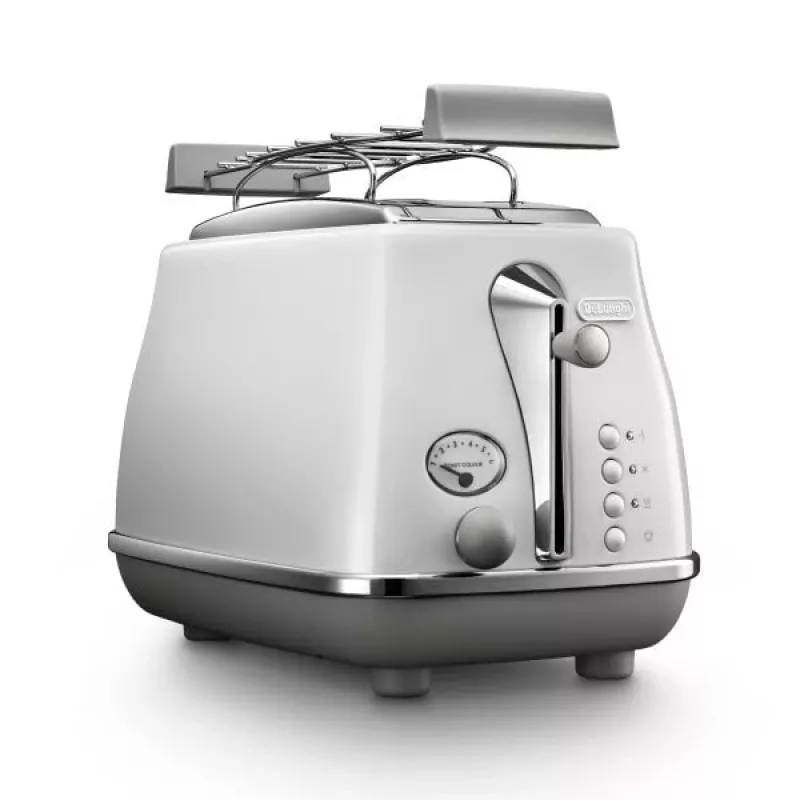 Skrudintuvas De’Longhi CTOC2103.W 2 riekėms 900 W baltas nerūdijantis plienas