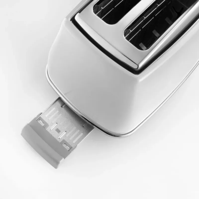 Skrudintuvas De’Longhi CTOC2103.W 2 riekėms 900 W baltas nerūdijantis plienas