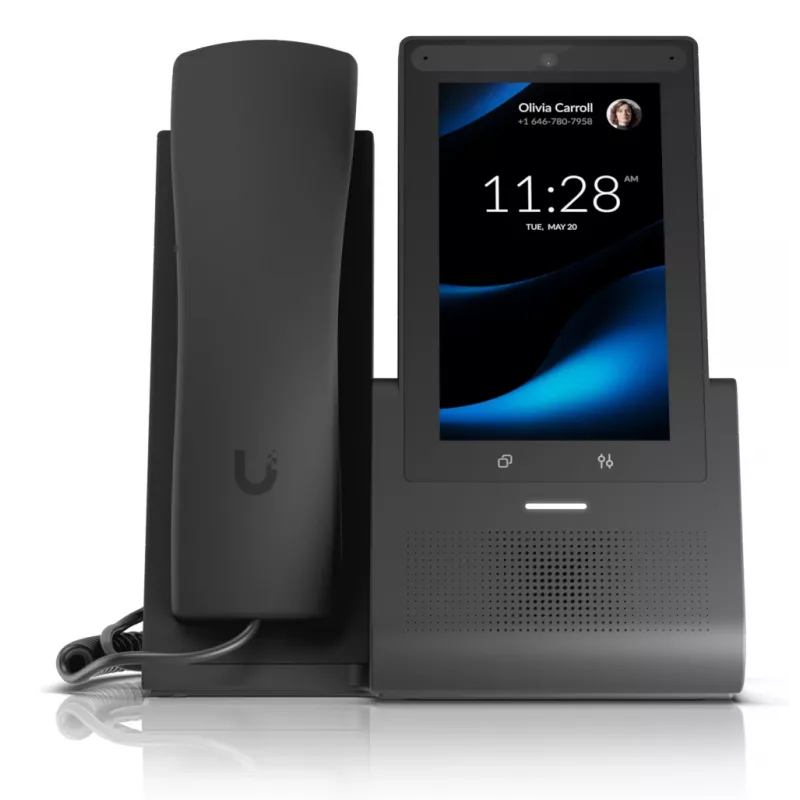 IP telefonas Ubiquiti G3 Touch Pro Juoda Wi-Fi 5 colių 5MP kamera