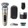 Elektrinis barzdaskutė Philips i9000 Prestige Ultra XP9403 — 3 galvučių rotacinė, SkinIQ Pro, sausam ir šlapiam skutimuisi, baterija, valymo stotis, auksinė