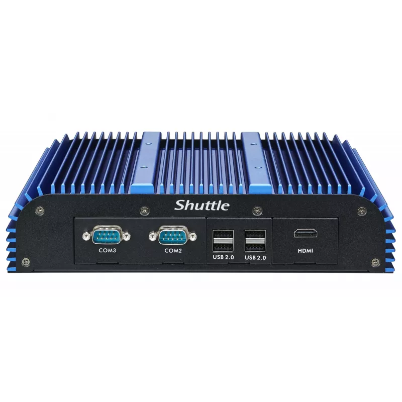 Shuttle BPCAL02-i7 pramoninis Box-PC, Core i7-1255U, 2x SO-DIMM, 2x LAN, 1x COM, 1x HDMI, 4x USB, be ventiliatoriaus, 24/7 nuolatinis darbas