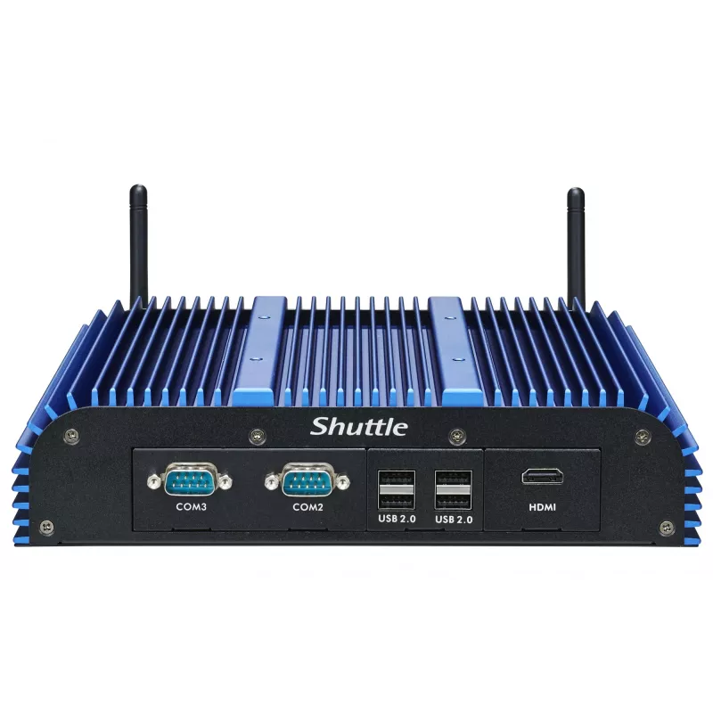 Shuttle BPCAL02-i7 pramoninis Box-PC, Core i7-1255U, 2x SO-DIMM, 2x LAN, 1x COM, 1x HDMI, 4x USB, be ventiliatoriaus, 24/7 nuolatinis darbas