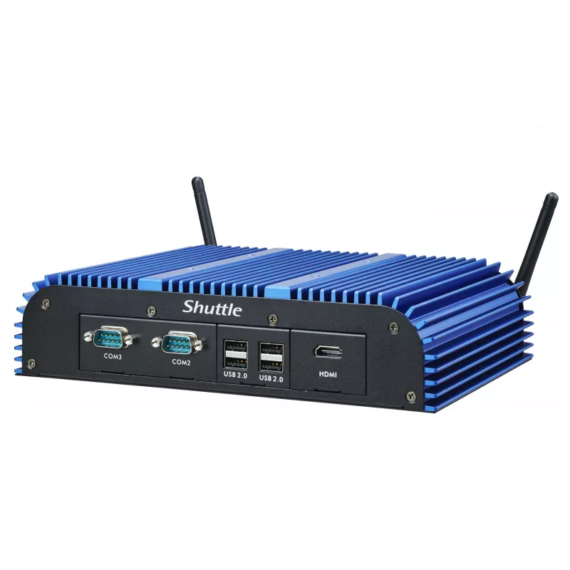 Shuttle BPCAL02-i7 pramoninis Box-PC, Core i7-1255U, 2x SO-DIMM, 2x LAN, 1x COM, 1x HDMI, 4x USB, be ventiliatoriaus, 24/7 nuolatinis darbas
