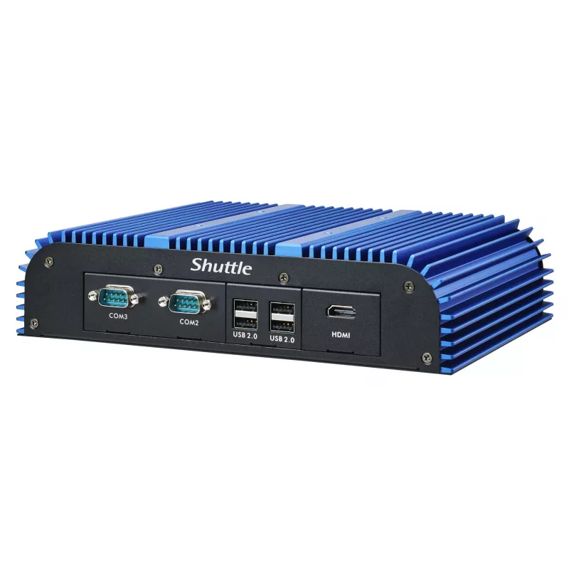 Shuttle BPCAL02-i7 pramoninis Box-PC, Core i7-1255U, 2x SO-DIMM, 2x LAN, 1x COM, 1x HDMI, 4x USB, be ventiliatoriaus, 24/7 nuolatinis darbas