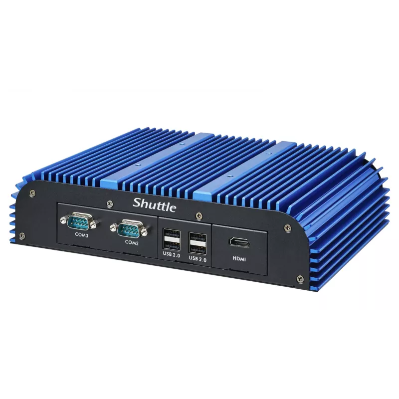 Shuttle BPCAL02-i7 pramoninis Box-PC, Core i7-1255U, 2x SO-DIMM, 2x LAN, 1x COM, 1x HDMI, 4x USB, be ventiliatoriaus, 24/7 nuolatinis darbas
