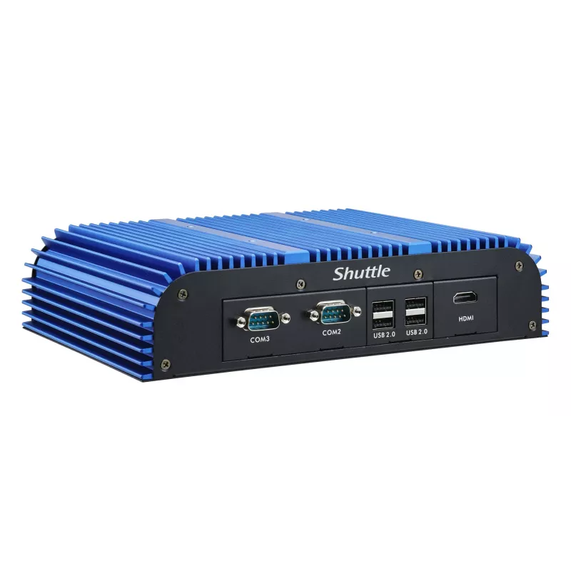 Shuttle BPCAL02-i7 pramoninis Box-PC, Core i7-1255U, 2x SO-DIMM, 2x LAN, 1x COM, 1x HDMI, 4x USB, be ventiliatoriaus, 24/7 nuolatinis darbas