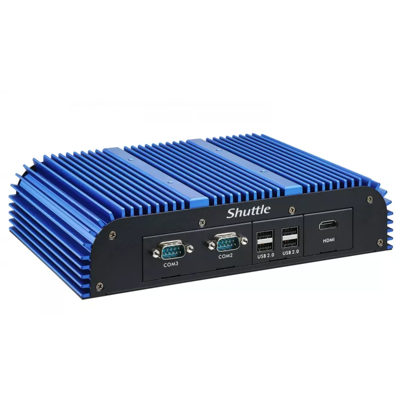 Shuttle BPCAL02-i7 pramoninis Box-PC, Core i7-1255U, 2x SO-DIMM, 2x LAN, 1x COM, 1x HDMI, 4x USB, be ventiliatoriaus, 24/7 nuolatinis darbas