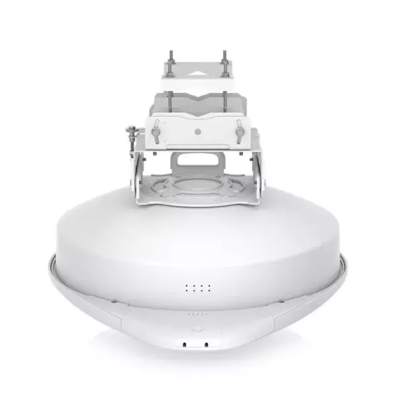 Tinklo tiltas UBIQUITI UISP airFiber 60 XG — 6000 Mbit/s, atstumas iki 4000 m, Gigabit Ethernet, tvirtinimas ant stulpo, balta