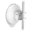 Tinklo tiltas UBIQUITI UISP airFiber 60 XG — 6000 Mbit/s, atstumas iki 4000 m, Gigabit Ethernet, tvirtinimas ant stulpo, balta