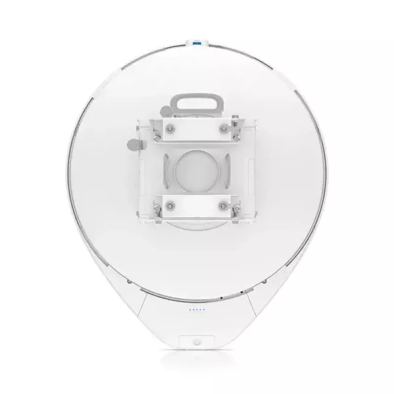 Tinklo tiltas UBIQUITI UISP airFiber 60 XG — 6000 Mbit/s, atstumas iki 4000 m, Gigabit Ethernet, tvirtinimas ant stulpo, balta