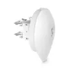 Tinklo tiltas UBIQUITI UISP airFiber 60 XG — 6000 Mbit/s, atstumas iki 4000 m, Gigabit Ethernet, tvirtinimas ant stulpo, balta