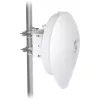 Tinklo tiltas UBIQUITI UISP airFiber 60 XG — 6000 Mbit/s, atstumas iki 4000 m, Gigabit Ethernet, tvirtinimas ant stulpo, balta
