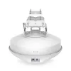 Tinklo tiltas UBIQUITI UISP airFiber 60 XG — 6000 Mbit/s, atstumas iki 4000 m, Gigabit Ethernet, tvirtinimas ant stulpo, balta