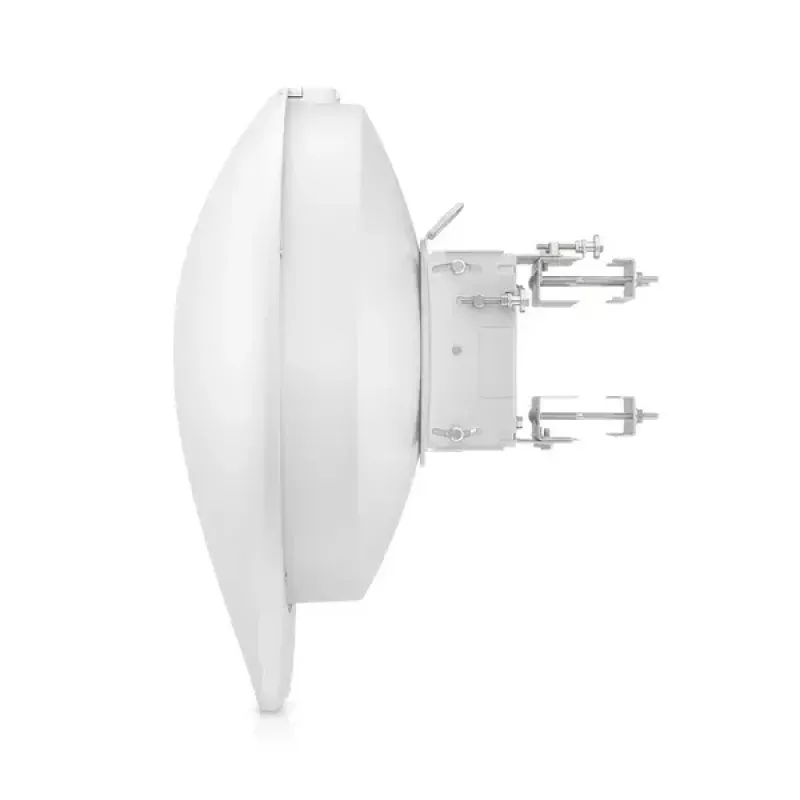 Tinklo tiltas UBIQUITI UISP airFiber 60 XG — 6000 Mbit/s, atstumas iki 4000 m, Gigabit Ethernet, tvirtinimas ant stulpo, balta