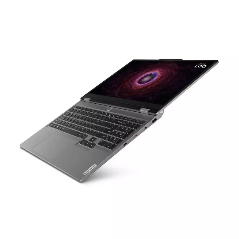 Nešiojamasis kompiuteris Lenovo LOQ 15ARP9 — 15,6 col. FHD 144 Hz, AMD Ryzen 5 7235HS, 16 GB DDR5, 512 GB NVMe SSD, GeForce RTX 4050 6 GB, Windows 11 Home