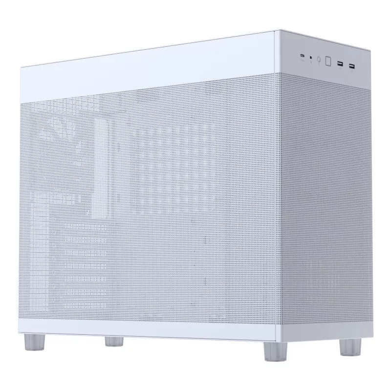 PC korpusas ASUS PRIME AP303 Mesh Midi Tower baltas — ATX/Micro ATX/Mini-ITX, GPU iki 36 cm, PSU iki 18 cm, CPU aušintuvo aukštis 16,5 cm