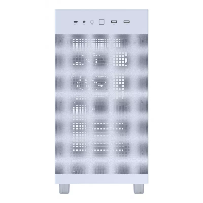 PC korpusas ASUS PRIME AP303 Mesh Midi Tower baltas — ATX/Micro ATX/Mini-ITX, GPU iki 36 cm, PSU iki 18 cm, CPU aušintuvo aukštis 16,5 cm