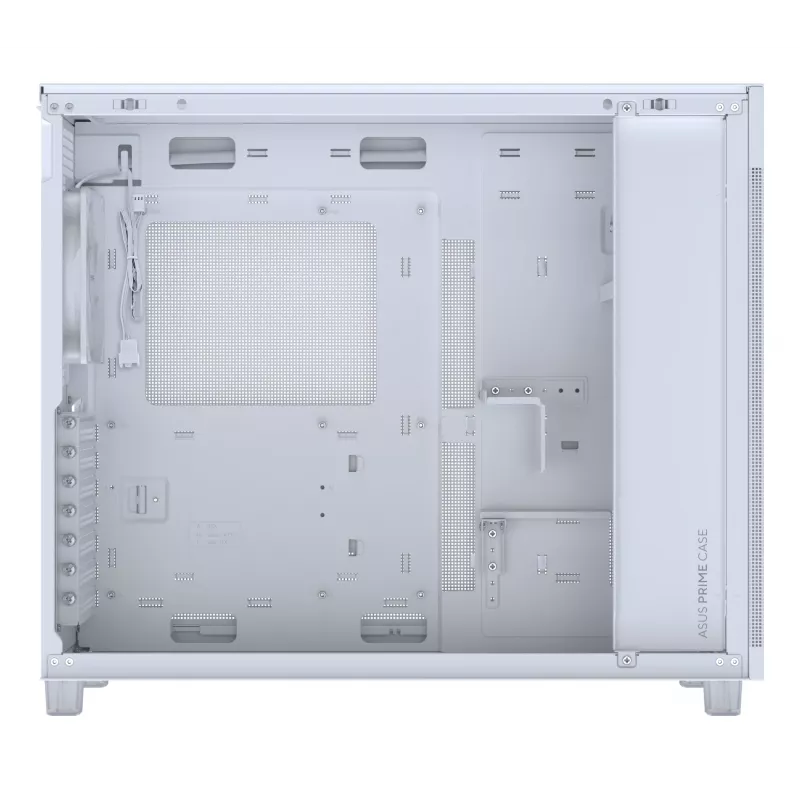 PC korpusas ASUS PRIME AP303 Mesh Midi Tower baltas — ATX/Micro ATX/Mini-ITX, GPU iki 36 cm, PSU iki 18 cm, CPU aušintuvo aukštis 16,5 cm