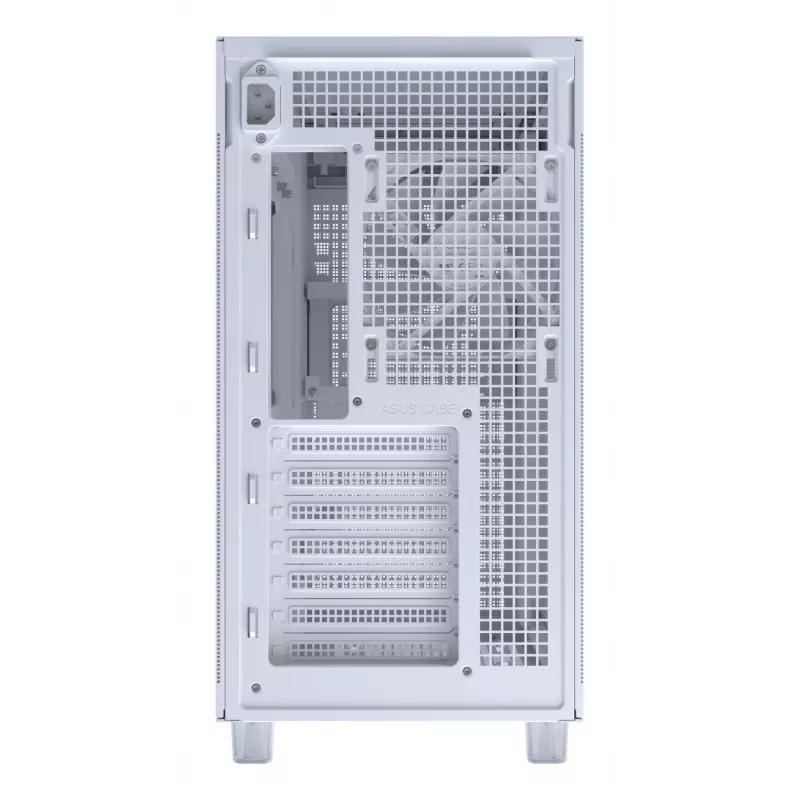 PC korpusas ASUS PRIME AP303 Mesh Midi Tower baltas — ATX/Micro ATX/Mini-ITX, GPU iki 36 cm, PSU iki 18 cm, CPU aušintuvo aukštis 16,5 cm