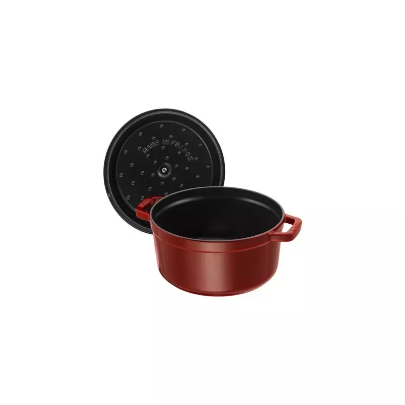 Apvalus ketaus troškintuvas Staub La Cocotte 6,7 l, 28 cm skersmuo