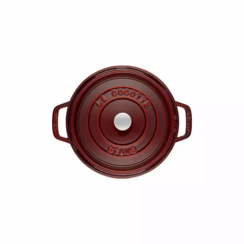 Apvalus ketaus troškintuvas Staub La Cocotte 6,7 l, 28 cm skersmuo