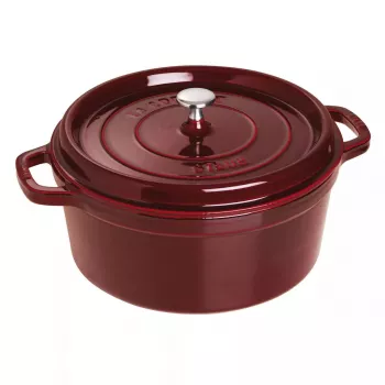 Apvalus ketaus troškintuvas Staub La Cocotte 6,7 l, 28 cm skersmuo