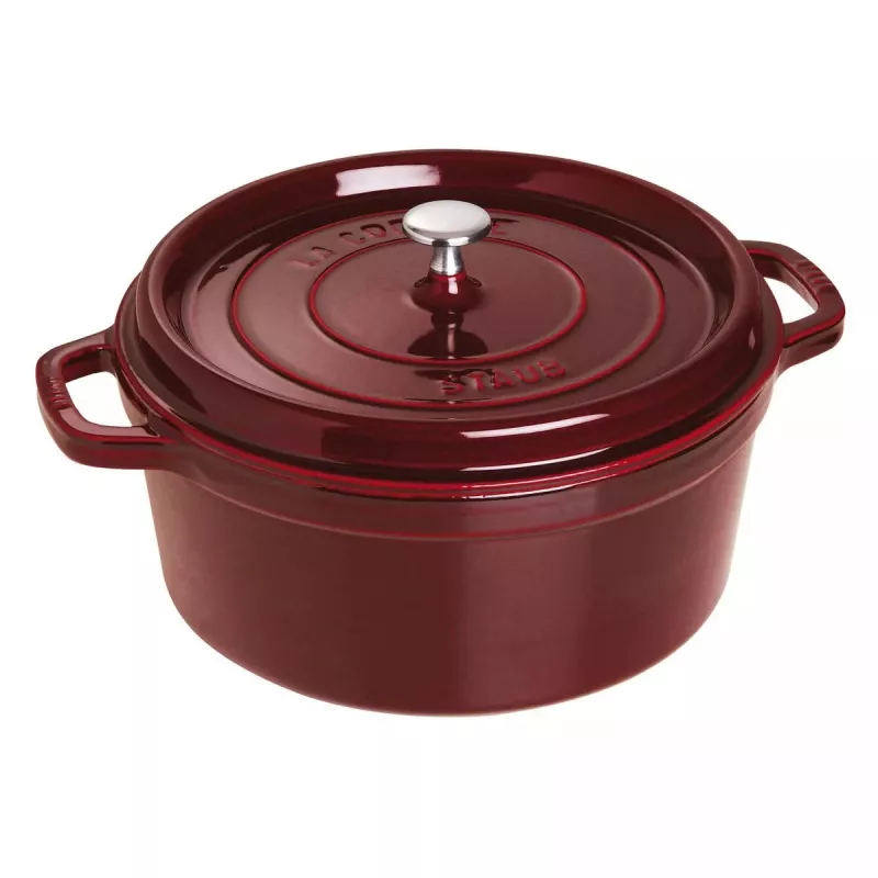 Apvalus ketaus troškintuvas Staub La Cocotte 6,7 l, 28 cm skersmuo