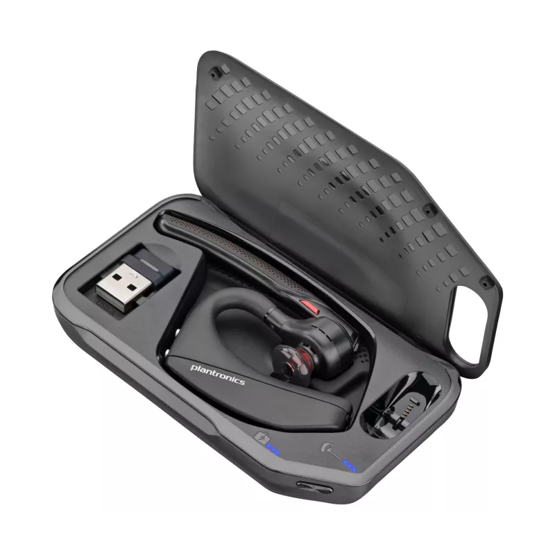 Ausinės Poly Voyager 5200 USB-A Bluetooth ausinės + BT700 adapteris