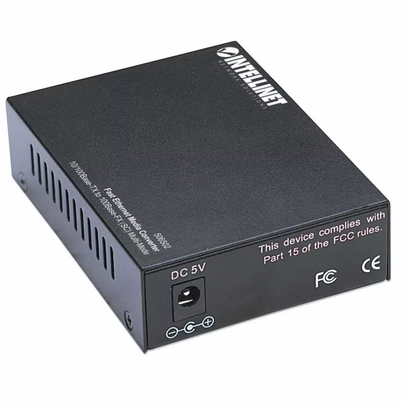 Intellinet Fast Ethernet Media Converter, 10/100Base-Tx į 100Base-Fx (SC) daugiamodis, 2 km (1,24 mi)