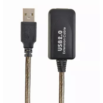 GEMBIRD Active USB 2.0 prailginimo kabelis, 10 m - juodas