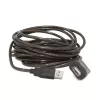 GEMBIRD Active USB 2.0 prailginimo kabelis, 10 m - juodas