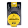 GEMBIRD Active USB 2.0 prailginimo kabelis, 10 m - juodas