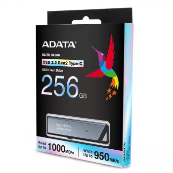 ADATA UE800 USB atmintinė 256 GB USB Type-C 3.2 Gen 2 (3.1 Gen 2) Sidabrinė