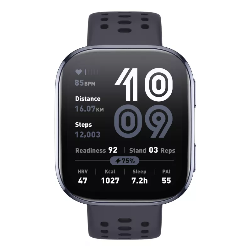 Amazfit Bip 6 Juoda 5 cm (1.97 colio) AMOLED Skaitmeninis 390 x 450 pikselių Jutiklinis ekranas GPS (palydovinis)