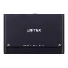 USB-C šakotuvas Unitek S1222A SolidForce+ — HDMI 4K, Ethernet, SATA III, 10 Gbit/s, aliuminio korpusas, juodas