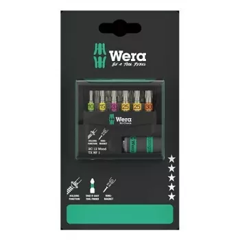 Wera 05073641001 Bit-Check 12 Wood TORX HF 1 SB antgalių rinkinys