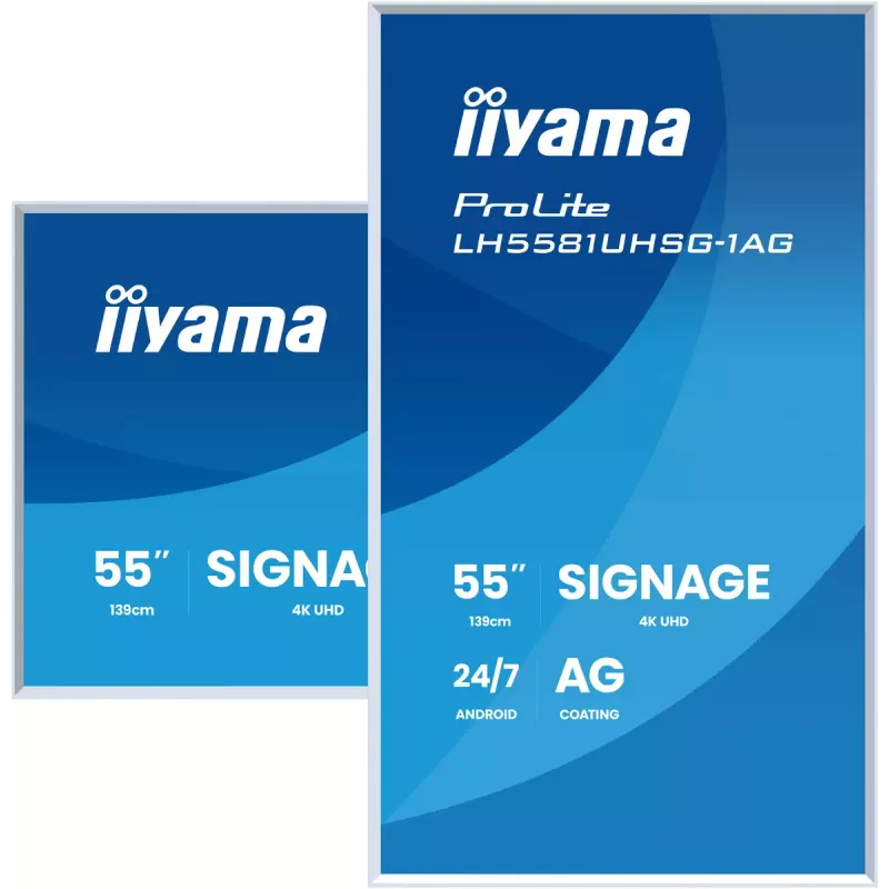 Monitorius iiyama LH5581UHSG-1AG 54,6 colio interaktyvus plokščiasis skydelis 4K Ultra HD 3840 x 2160