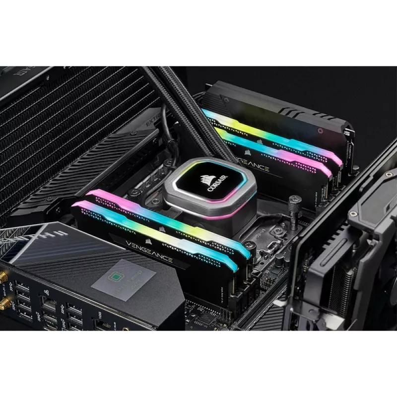 CORSAIR atmintis 16GB DDR4 3200MHz C16 (2x8gb) Vengeance RGB Pro Juoda
