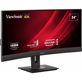 Viewsonic VG3456C kompiuterio monitorius 86,4 cm (34 colių) 3440 x 1440 pikselių „UltraWide Quad HD“ LED juodas