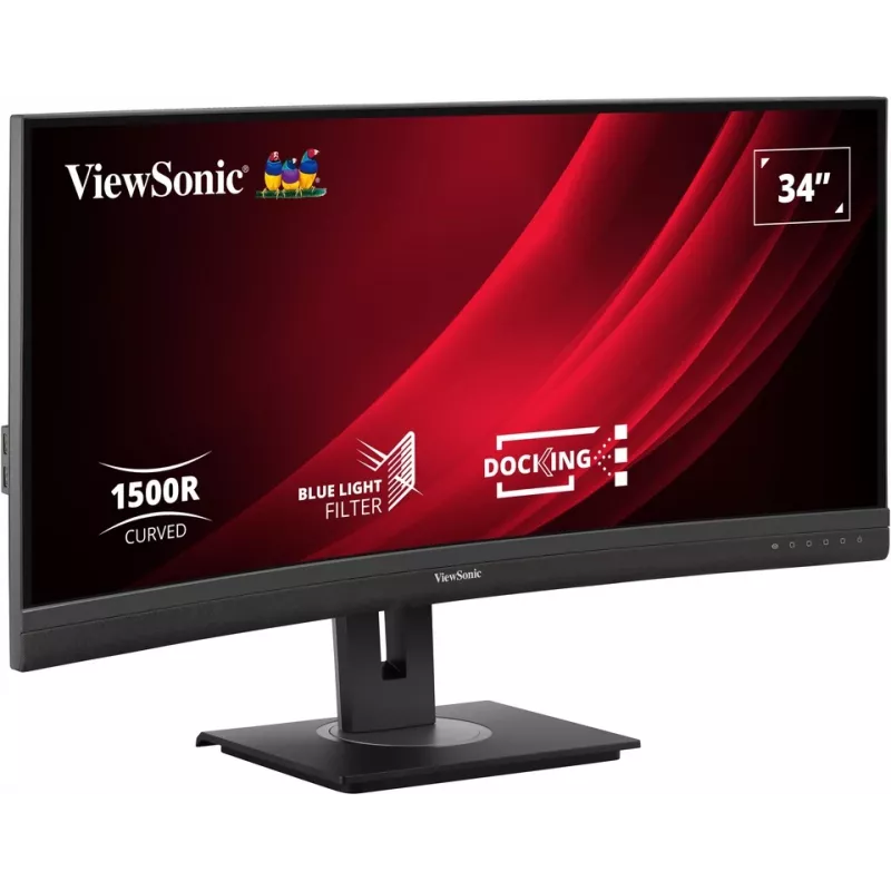 Viewsonic VG3456C kompiuterio monitorius 86,4 cm (34 colių) 3440 x 1440 pikselių „UltraWide Quad HD“ LED juodas