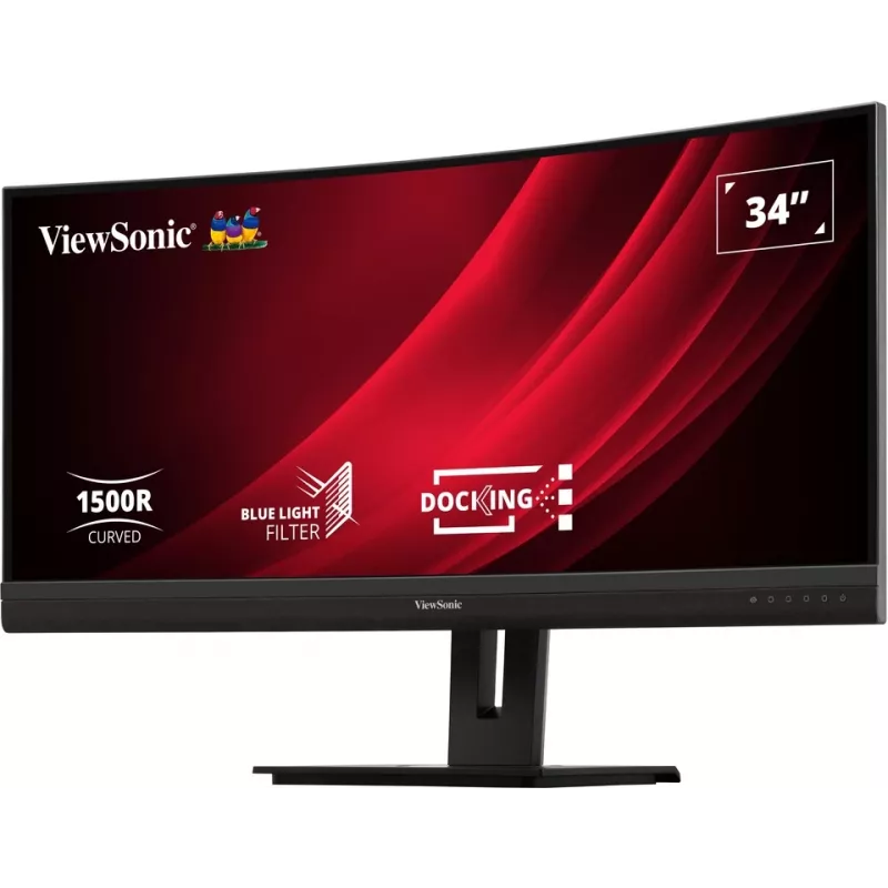 Viewsonic VG3456C kompiuterio monitorius 86,4 cm (34 colių) 3440 x 1440 pikselių „UltraWide Quad HD“ LED juodas
