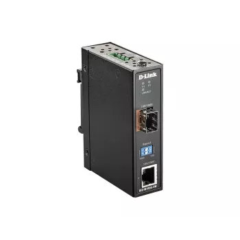 D-Link 100/1000 Mbps į SFP pramoninis medijos keitiklis su -40–70 °C darbo diapazonu