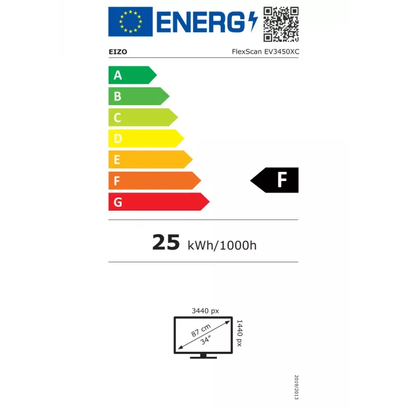 EIZO FlexScan EV3450XC-WT kompiuterio monitorius 86,6 cm (34,1 colio) 3440 x 1440 pikselių „UltraWide Quad HD“ LCD baltas