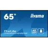 „iiyama LH6560UHS-B2AG“ reklaminis ekranas, skaitmeninė lenta, 163,8 cm (64,5 colio), LED, „Wi-Fi“, 500 cd/m², 4K „Ultra HD“, juoda, įmontuotas procesorius, „Android 11“, 24/7