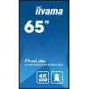 „iiyama LH6560UHS-B2AG“ reklaminis ekranas, skaitmeninė lenta, 163,8 cm (64,5 colio), LED, „Wi-Fi“, 500 cd/m², 4K „Ultra HD“, juoda, įmontuotas procesorius, „Android 11“, 24/7