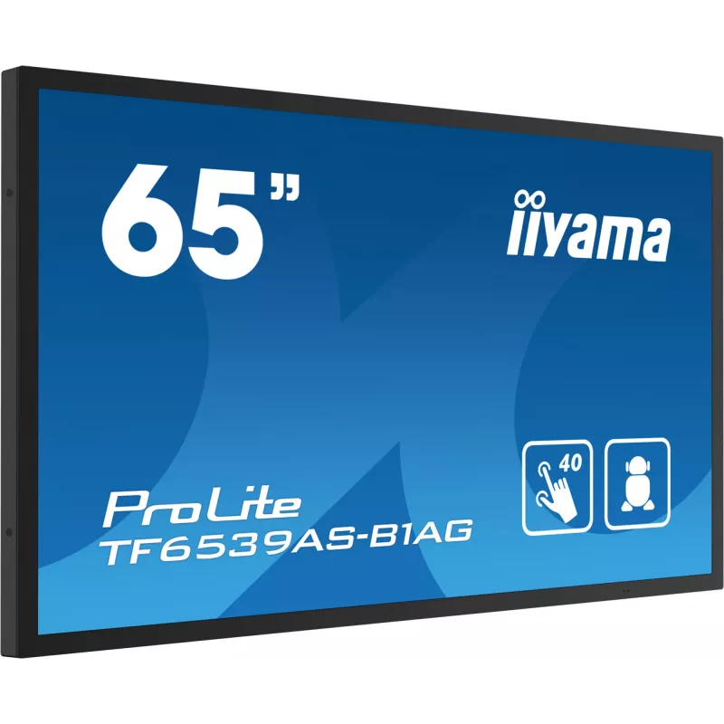 Skaitmeninių ženklų plokščiasis ekranas iiyama TF6539AS-B1AG 64,5 colio liečiamasis LED 3840 x 2160